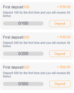 Raja Games First Deposit Bonuse